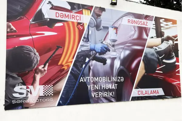 Рекламный проект для компании Şərq Motors