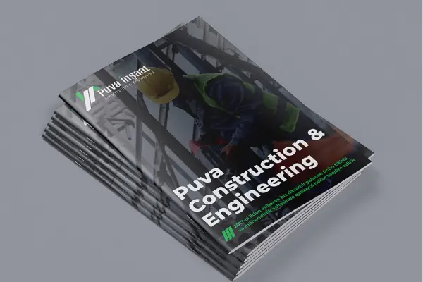 Современный презентационный каталог для компании Puva İnşaat