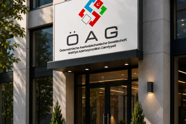 Logo for the Society of Azerbaijanis in Austria