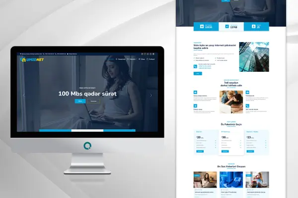 Веб сайт для компании UMIDNET