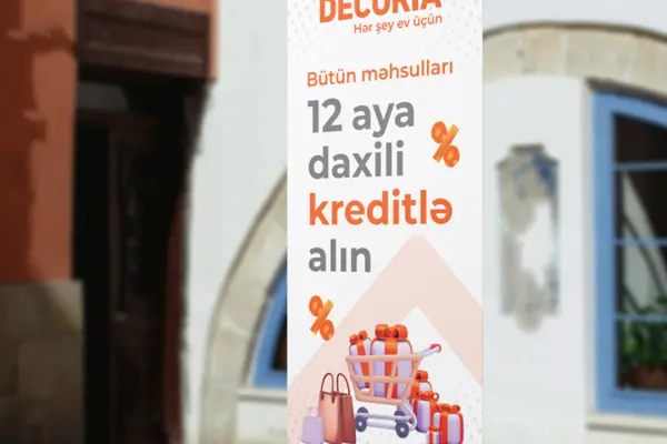 Roll Up реклама для компании DECORIA