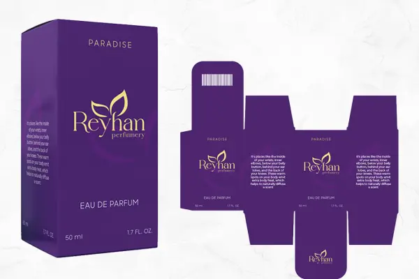 Reyhan Perfumery üçün qablaşdırma dizaynı