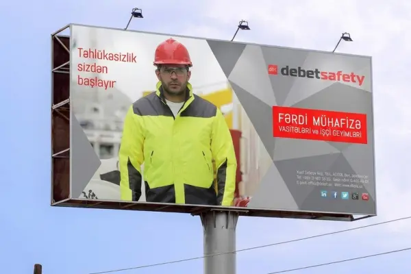 Современная реклама для компании Debet Safety