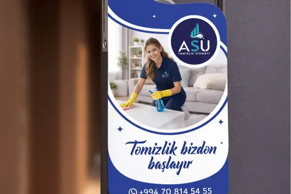 Hanging flyer for ASU company