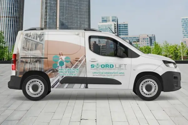 Car advertising for SVORD Lift company